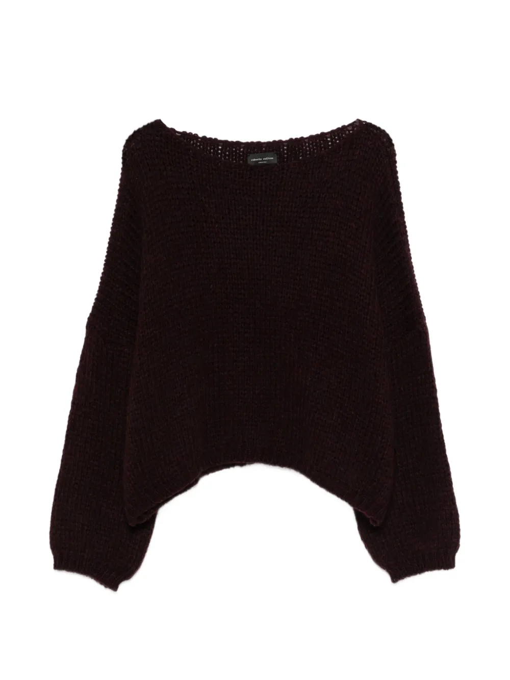 Roberto Collina boat-neck long-sleeve sweater - Viola