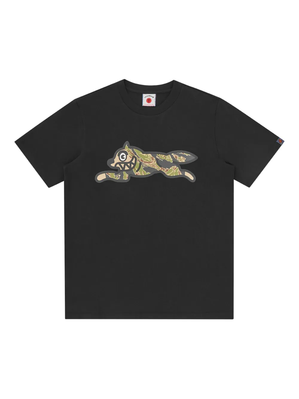 Icecream Running Dog Graphic T-shirt In Black