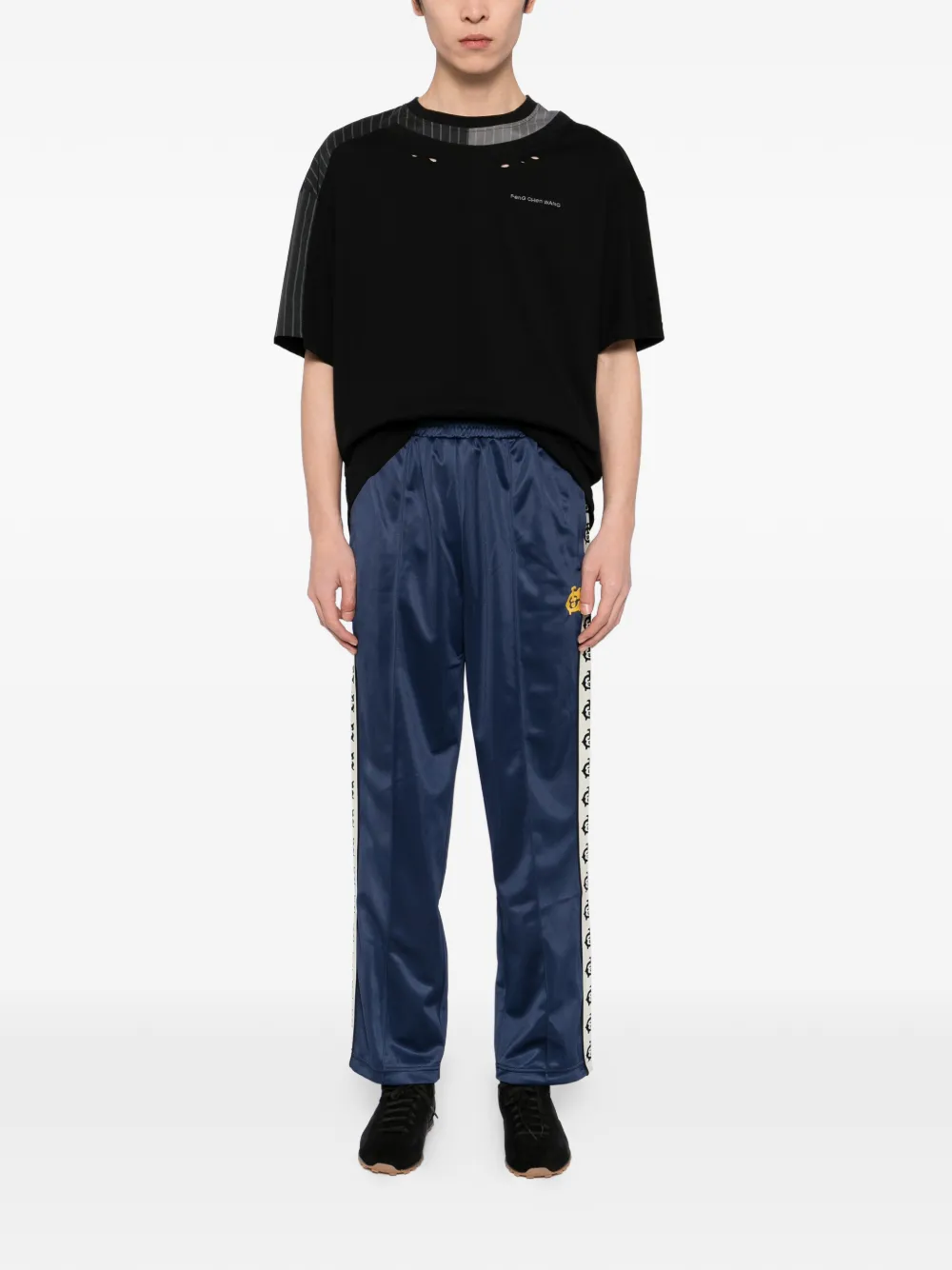 ICECREAM logo-taped track pants - Blauw