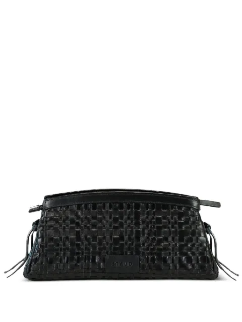 STAUD Maude woven clutch bag