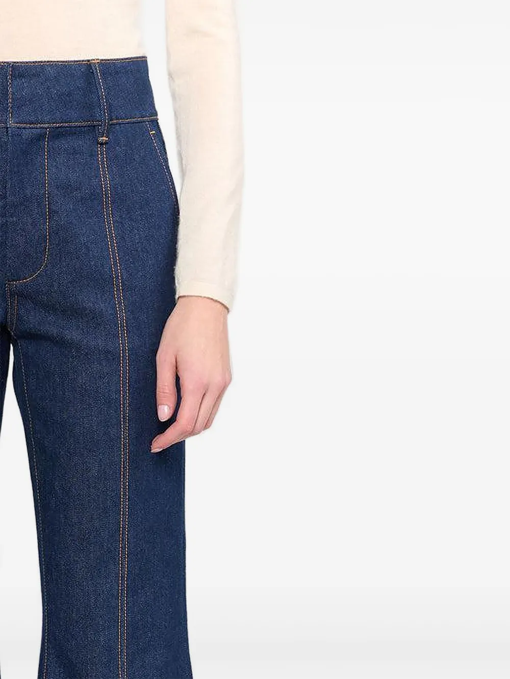 Christy Lynn Rowen katoenen jeans - Blauw