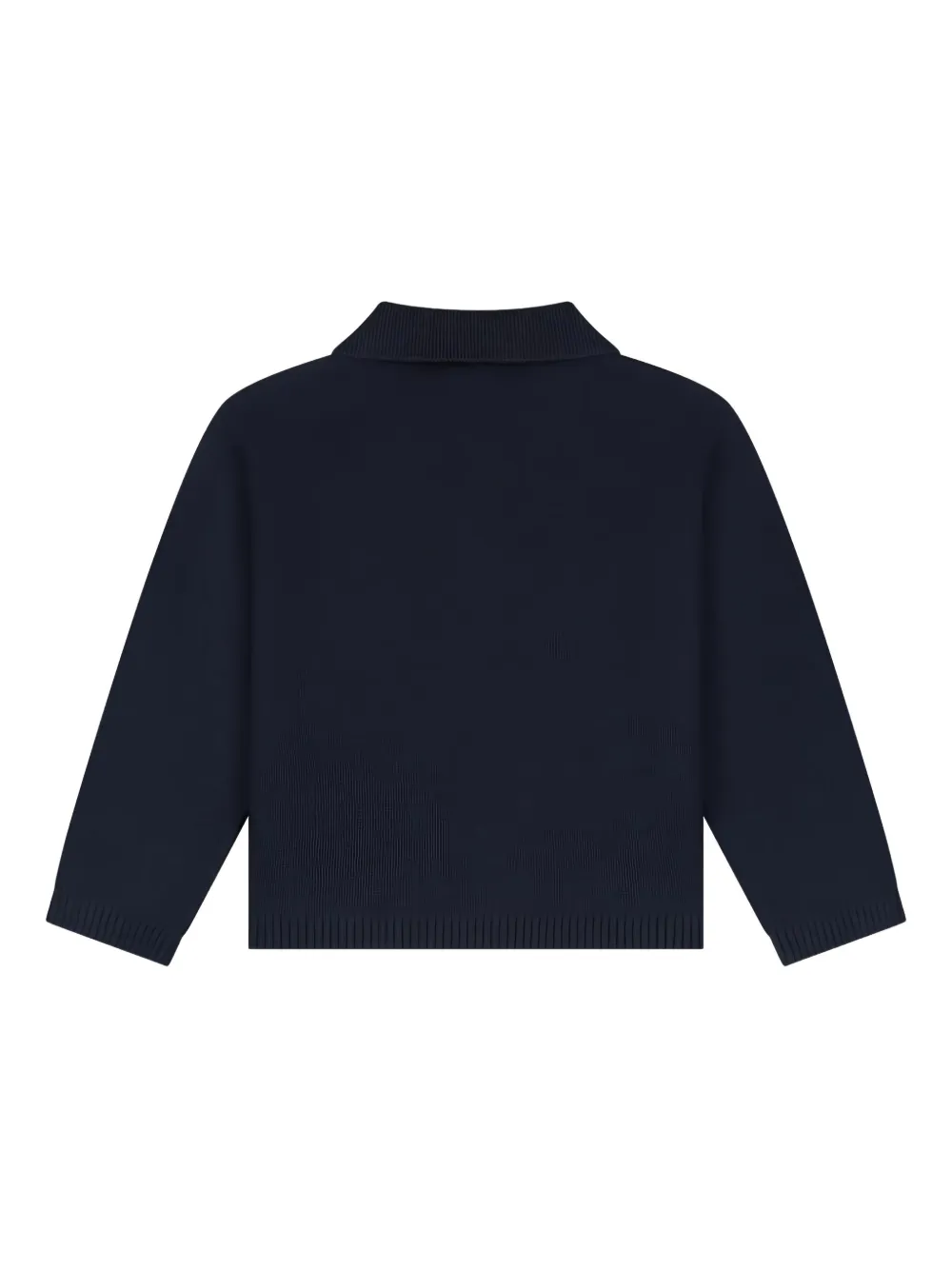 Fendi Kids Poloshirt met geborduurd logo Blauw