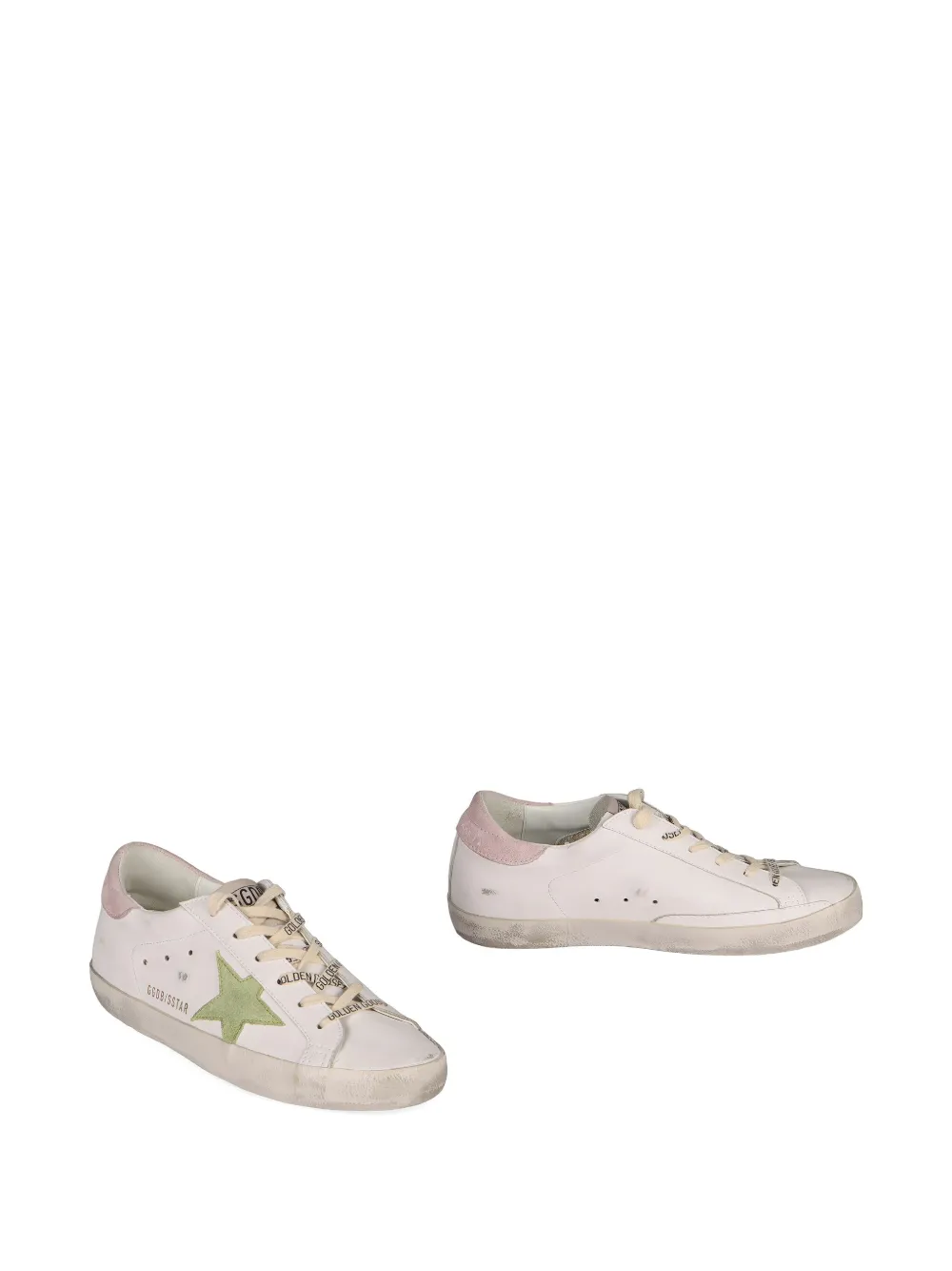 Golden Goose suede star super star trainers - Wit