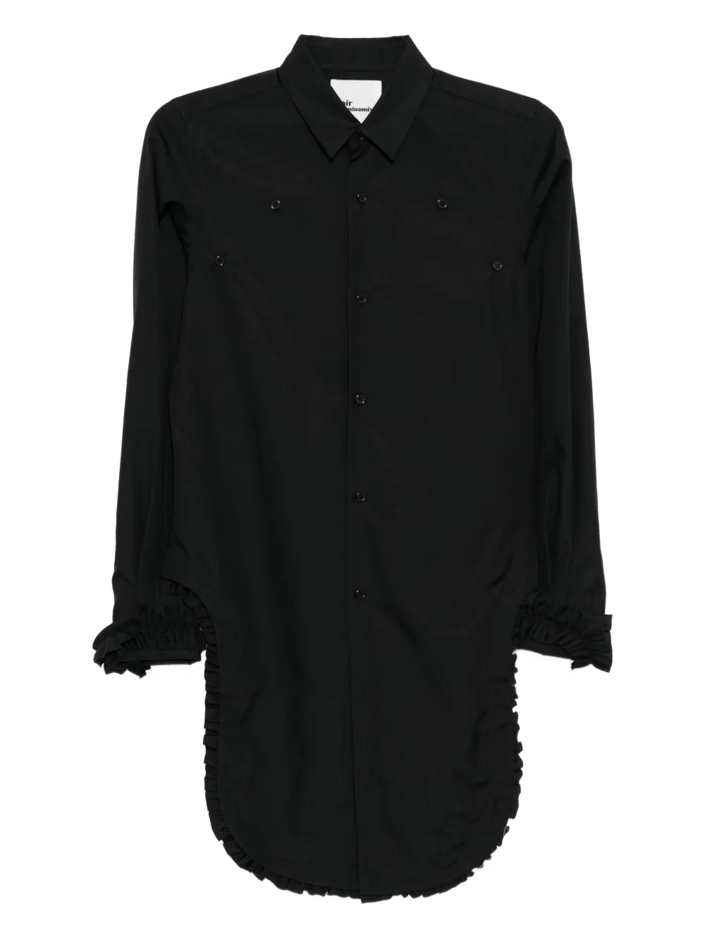 Noir Kei Ninomiya Camicia con ruches - Nero