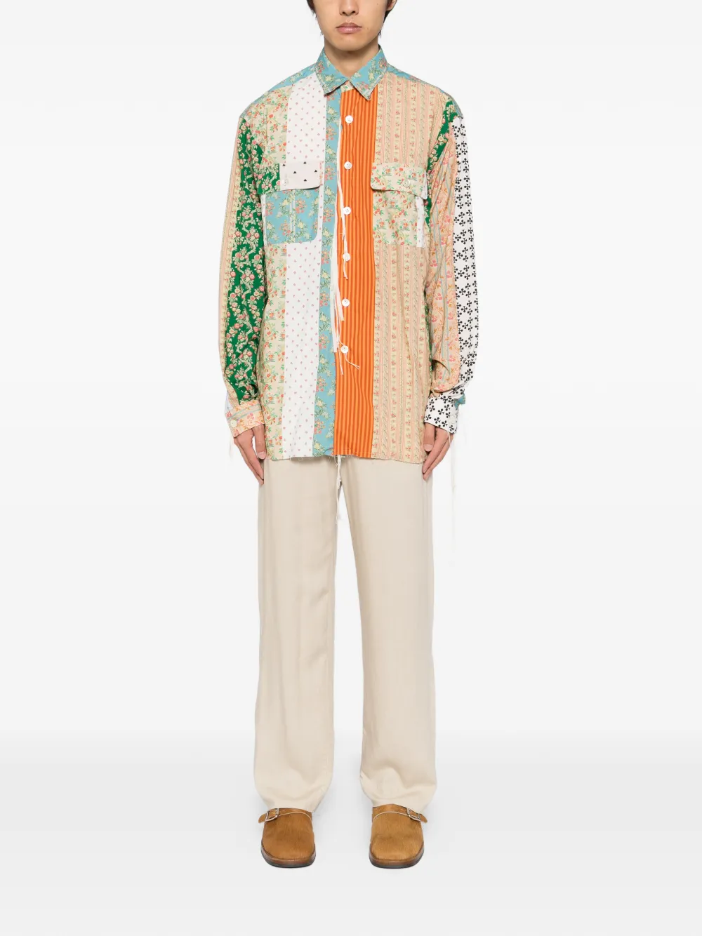 midorikawa patchwork pocket shirt | Image 2