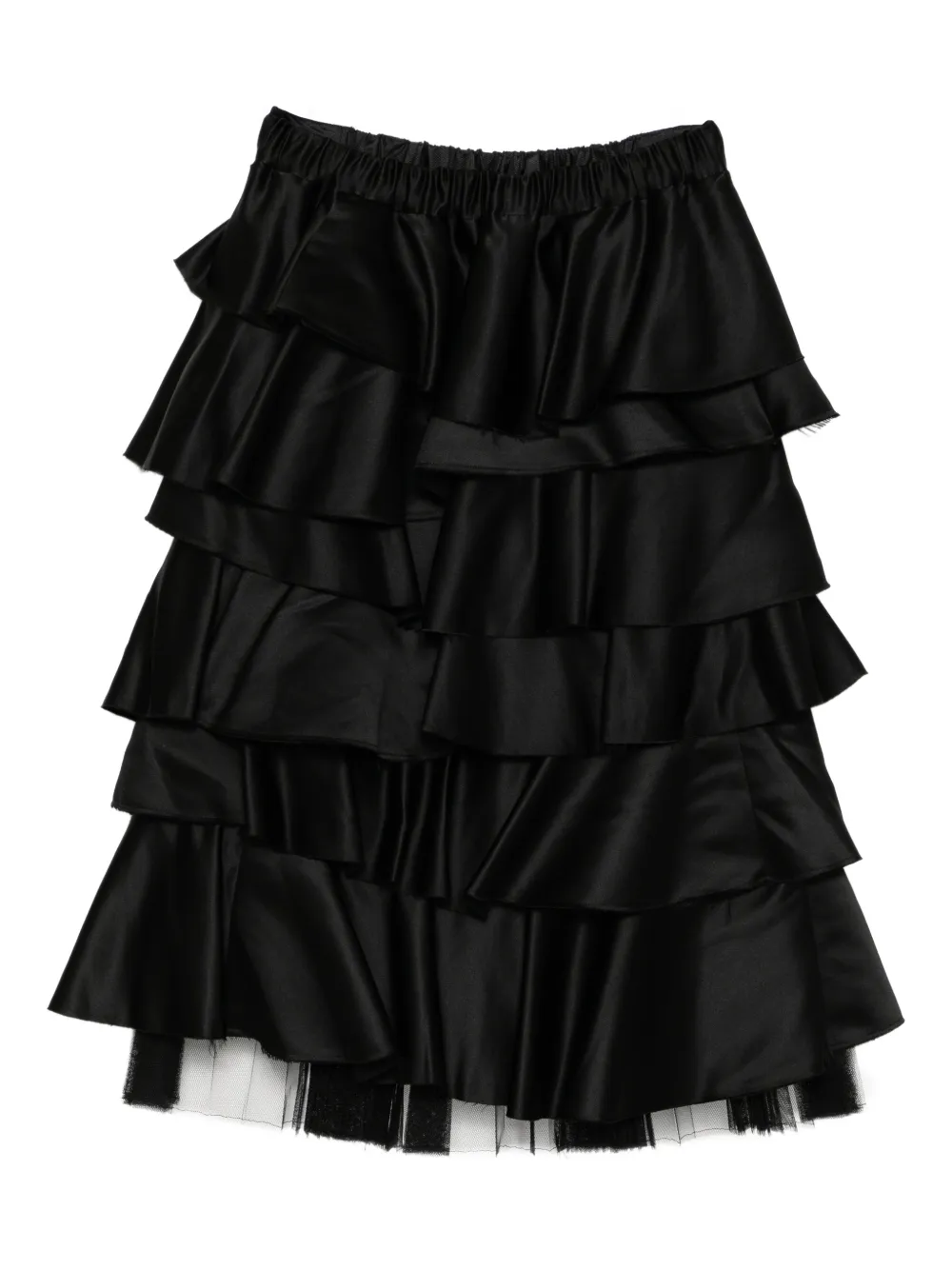 Black Comme Des Garçons falda con pretina elástica | negro | Image 1