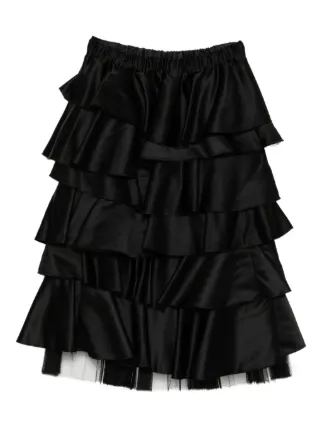 Black Comme Des Garçons ギャザーウエスト スカート | ブラック