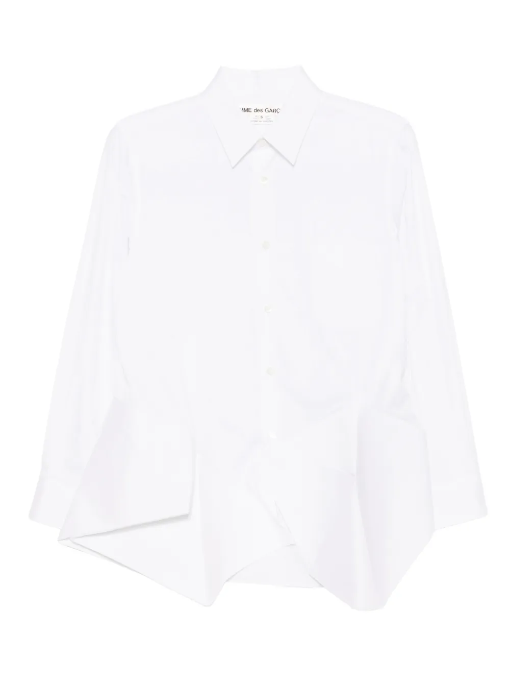 Comme Des Garçons asymmetric long-sleeves shirt - Bianco
