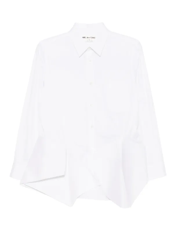 Comme Des Garçons アシンメトリー シャツ | ホワイト | FARFETCH JP