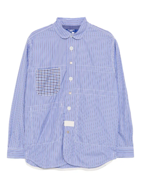 Junya Watanabe MAN ストライプ シャツ | ブルー | FARFETCH JP