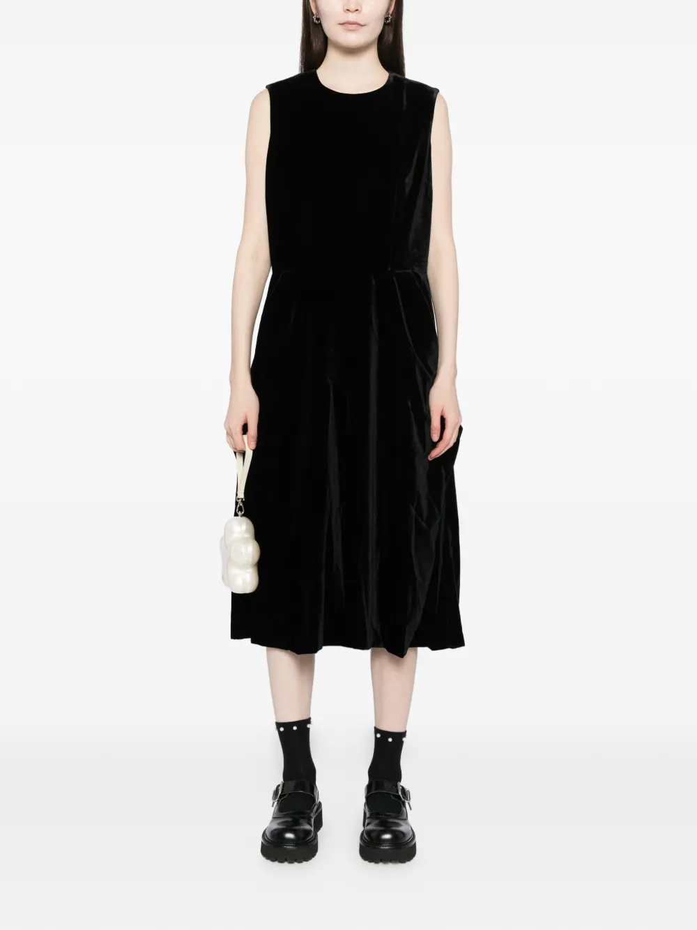 Comme Des Garçons Fluwelen jumpsuit - Zwart