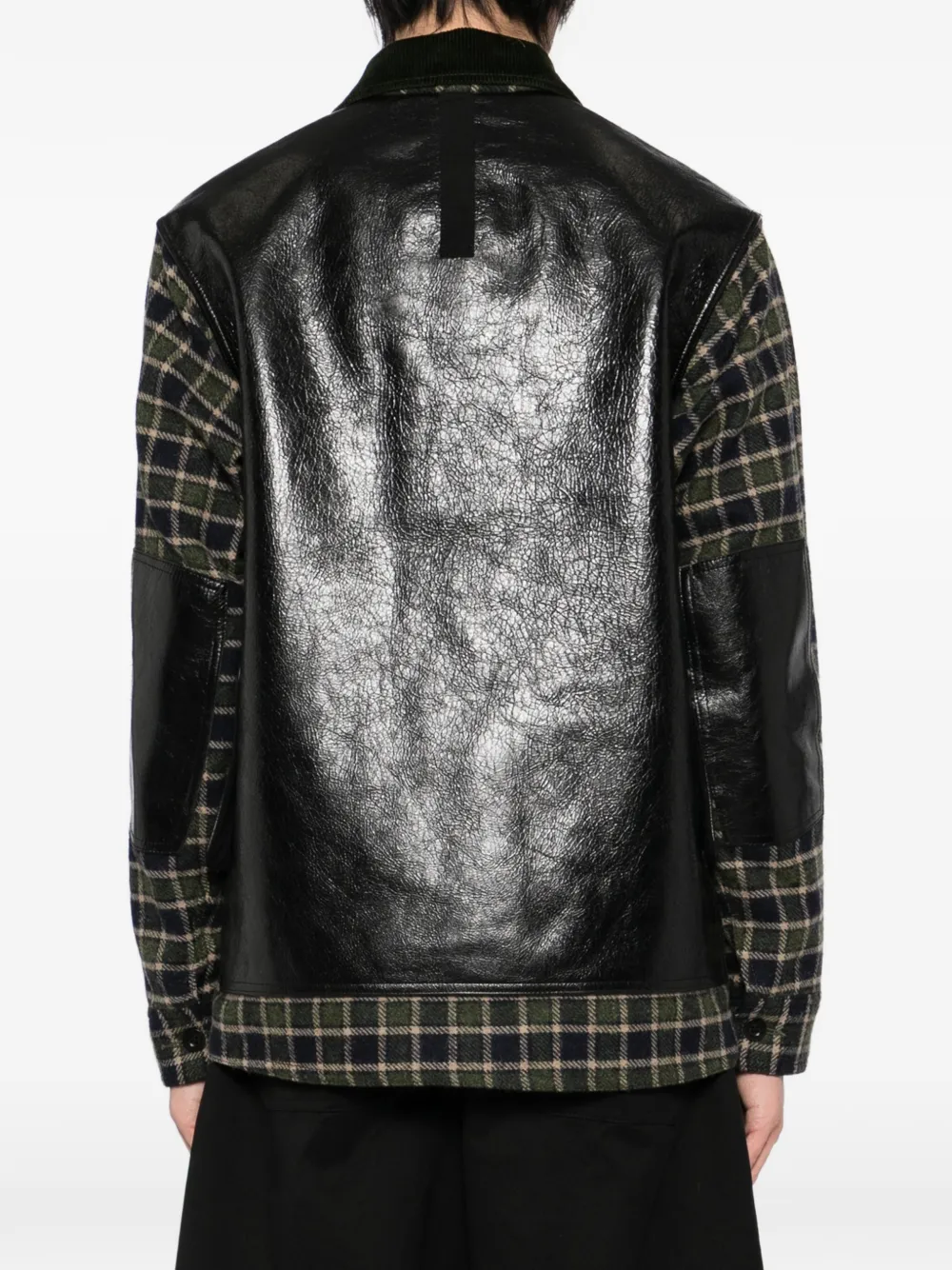 Junya Watanabe MAN Check Patchwork Jacket | Green | FARFETCH