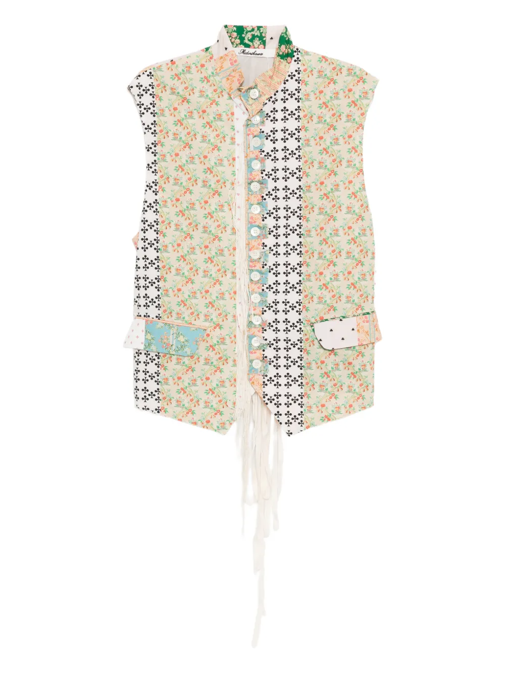 midorikawa floral-print gilets | Neutrals | Image 1