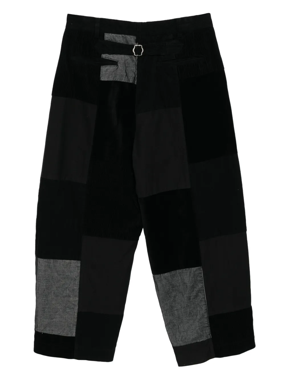Comme des Garçons Homme Ribfluwelen broek met patchwork - Zwart