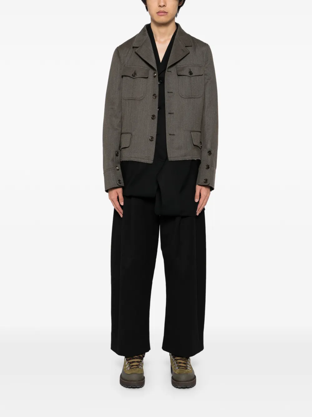 Comme des Garçons Homme Plus button-up layered jacket | Blazers | Image 2