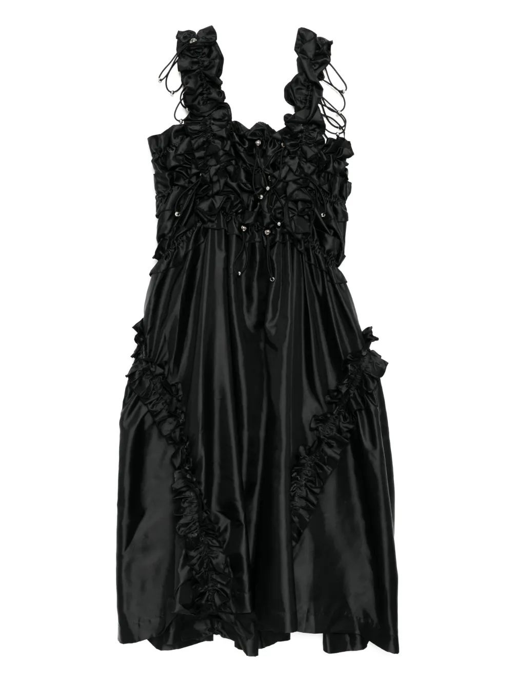 Noir Kei Ninomiya Mouwloze jurk - Zwart