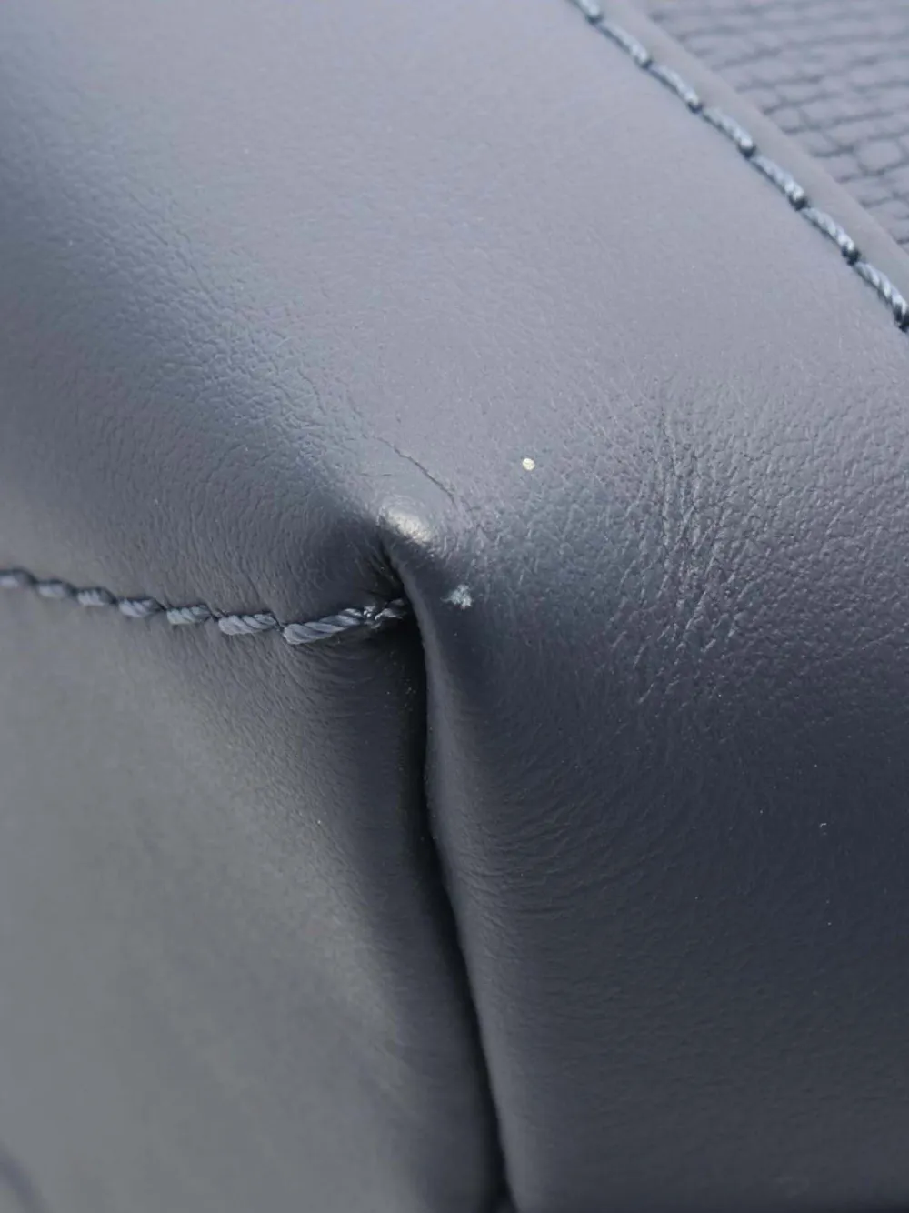 Pre-owned Louis Vuitton 2021-2025 Nigo Monogram Denim And Taurillon Japanese Cruiser Bag Satchel In Blue