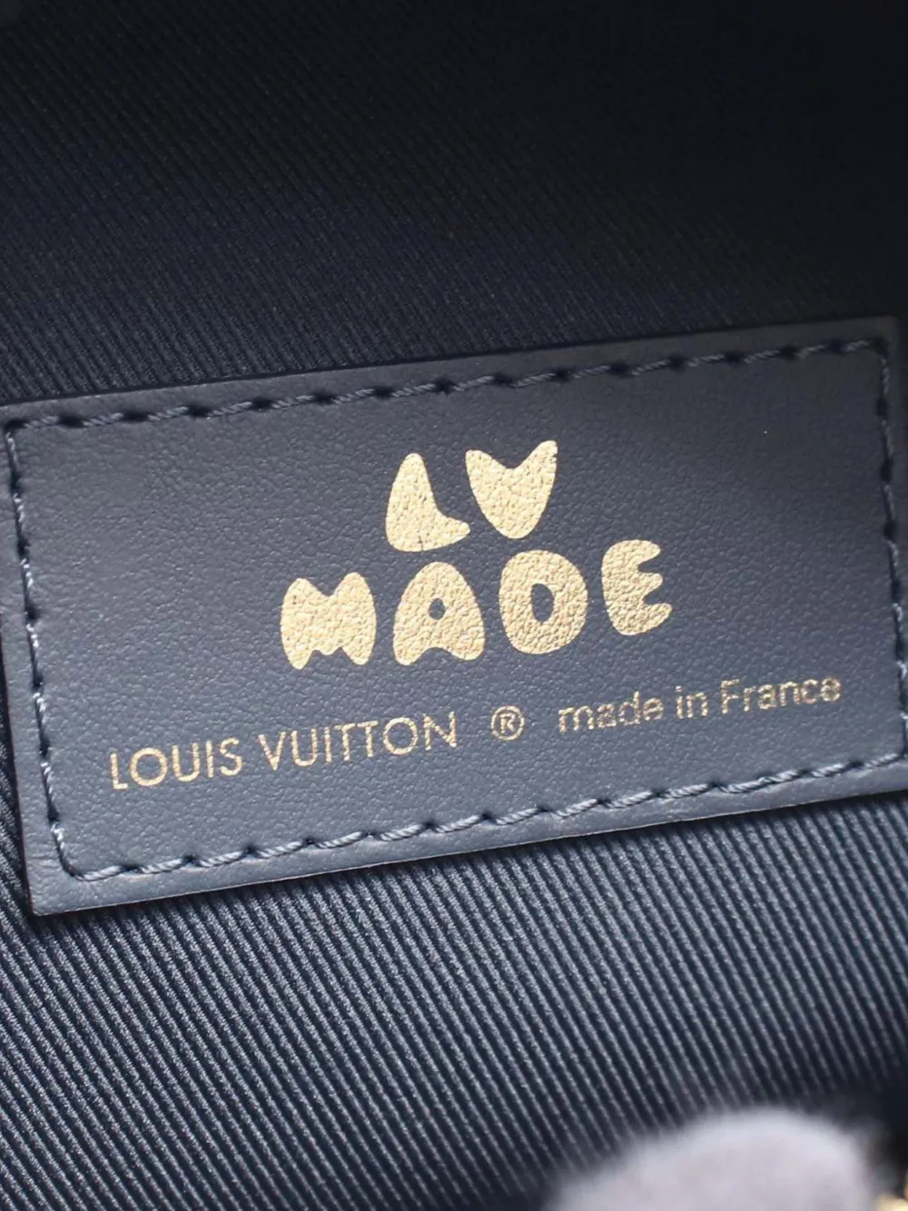 Pre-owned Louis Vuitton 2021-2025 Nigo Monogram Denim And Taurillon Japanese Cruiser Bag Satchel In Blue