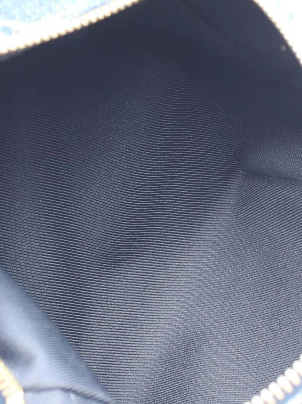 Pre-owned Louis Vuitton 2021-2025 Nigo Monogram Denim And Taurillon Japanese Cruiser Bag Satchel In Blue