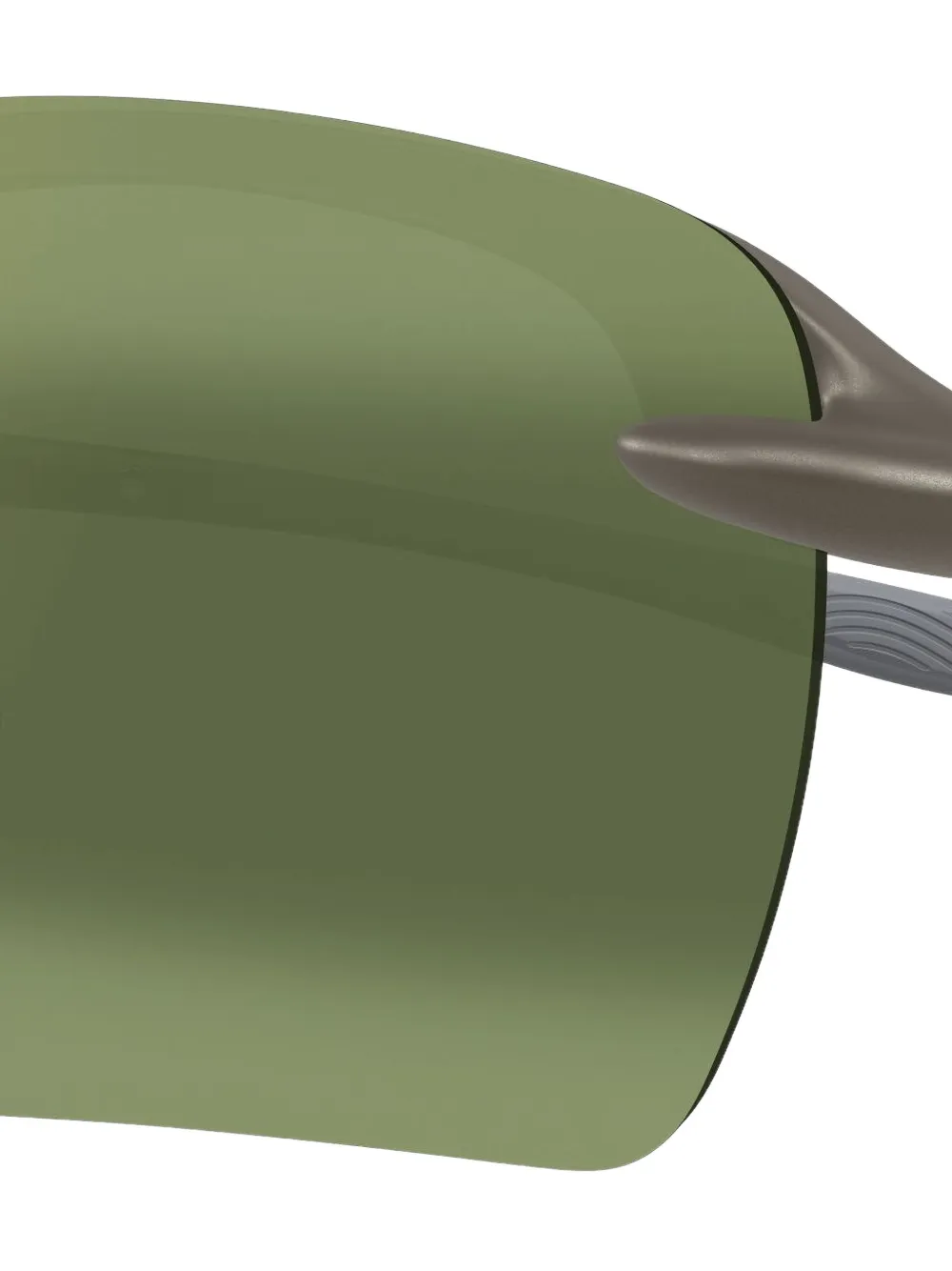 Maui Jim Ho'okipa Ultra G Rectangle-frame Sunglasses In Green