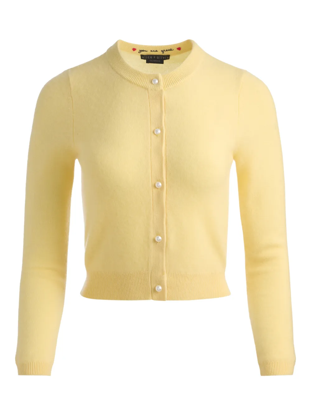 alice + olivia Dollie cardigan - Giallo