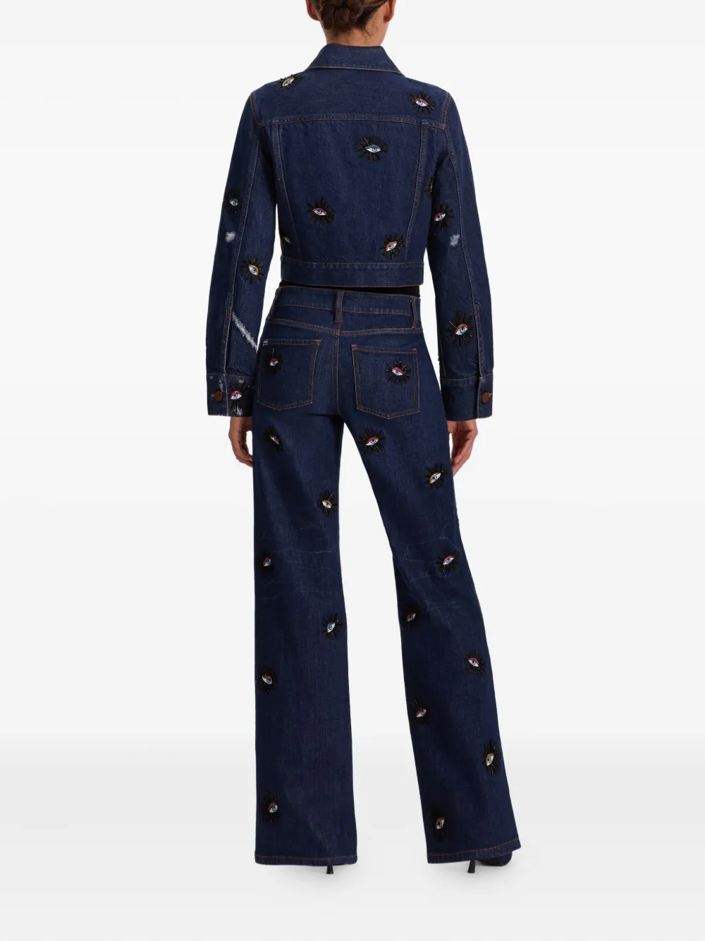 Chloe eyes-embellished jacket