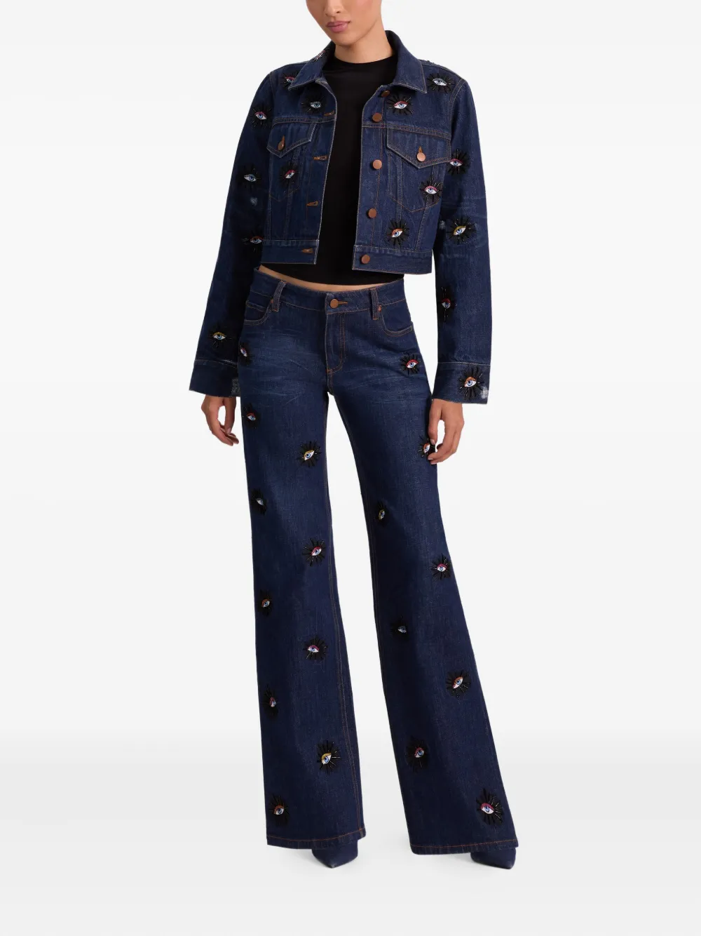 Chloe eyes-embellished jacket
