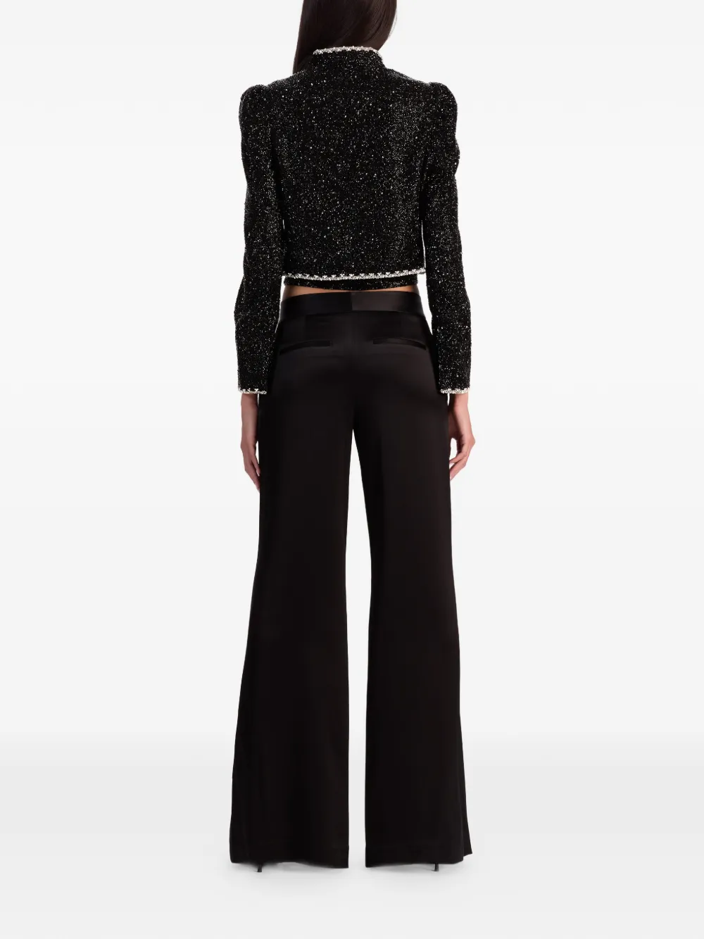 Alice And Olivia Shane Trousers In Black