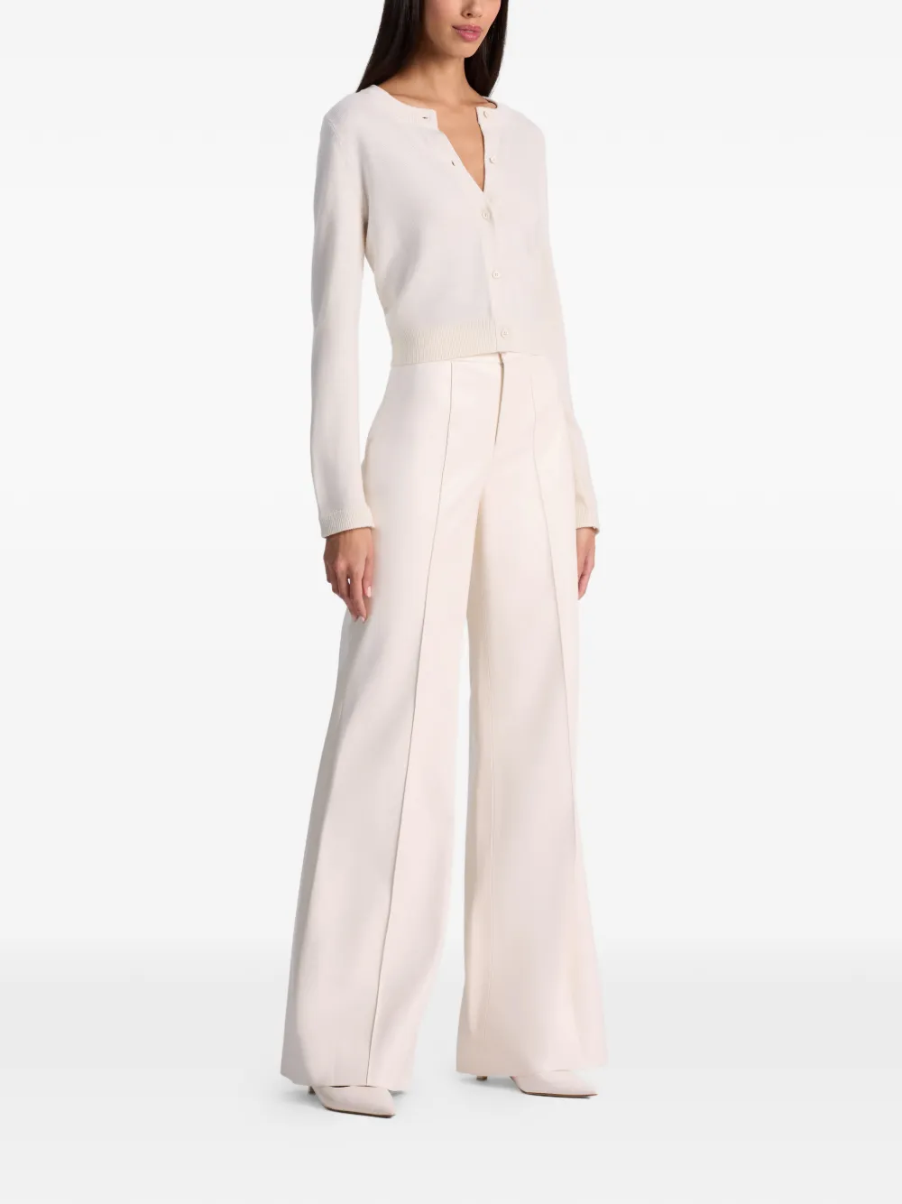 Alice And Olivia Dollie Cardigan In Blue