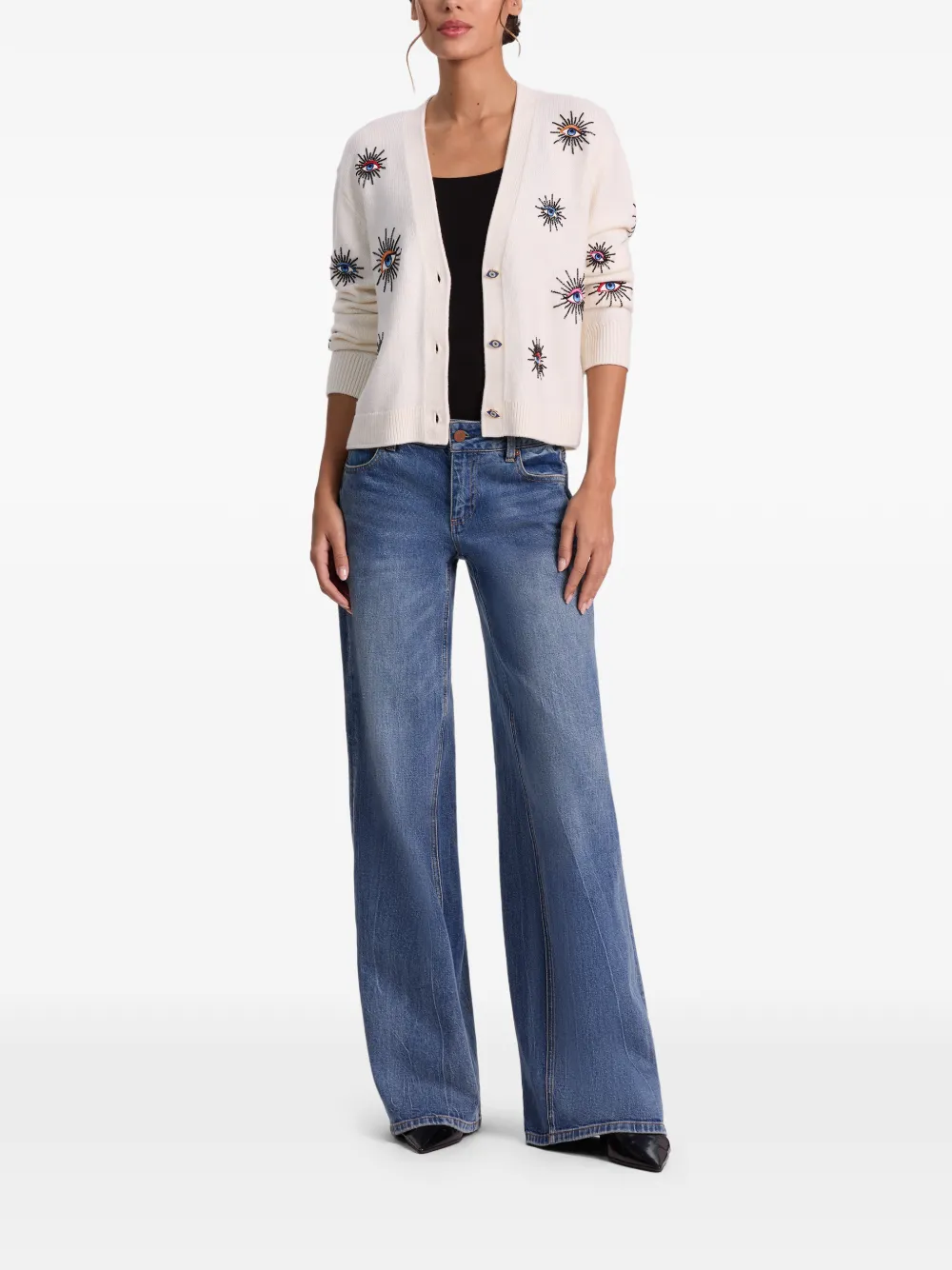  Alice + Olivia Bradley Cardigan - Neutrals 