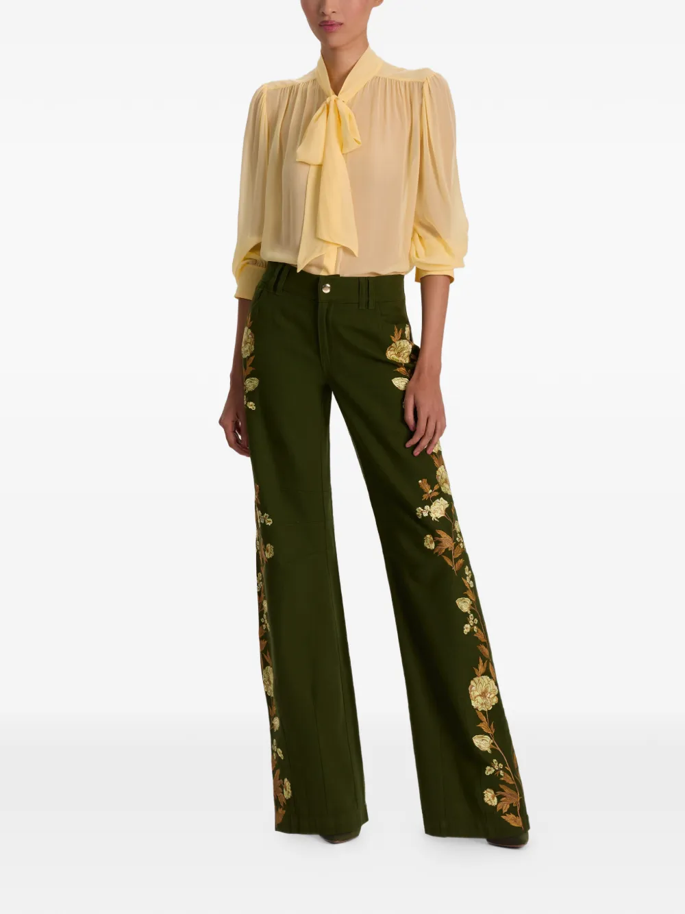 Alice + olivia Akers trousers - Groen