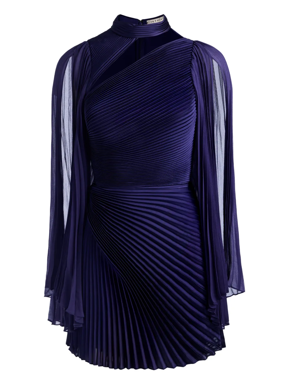 Alice And Olivia Aurelie Mini Dress In Blue