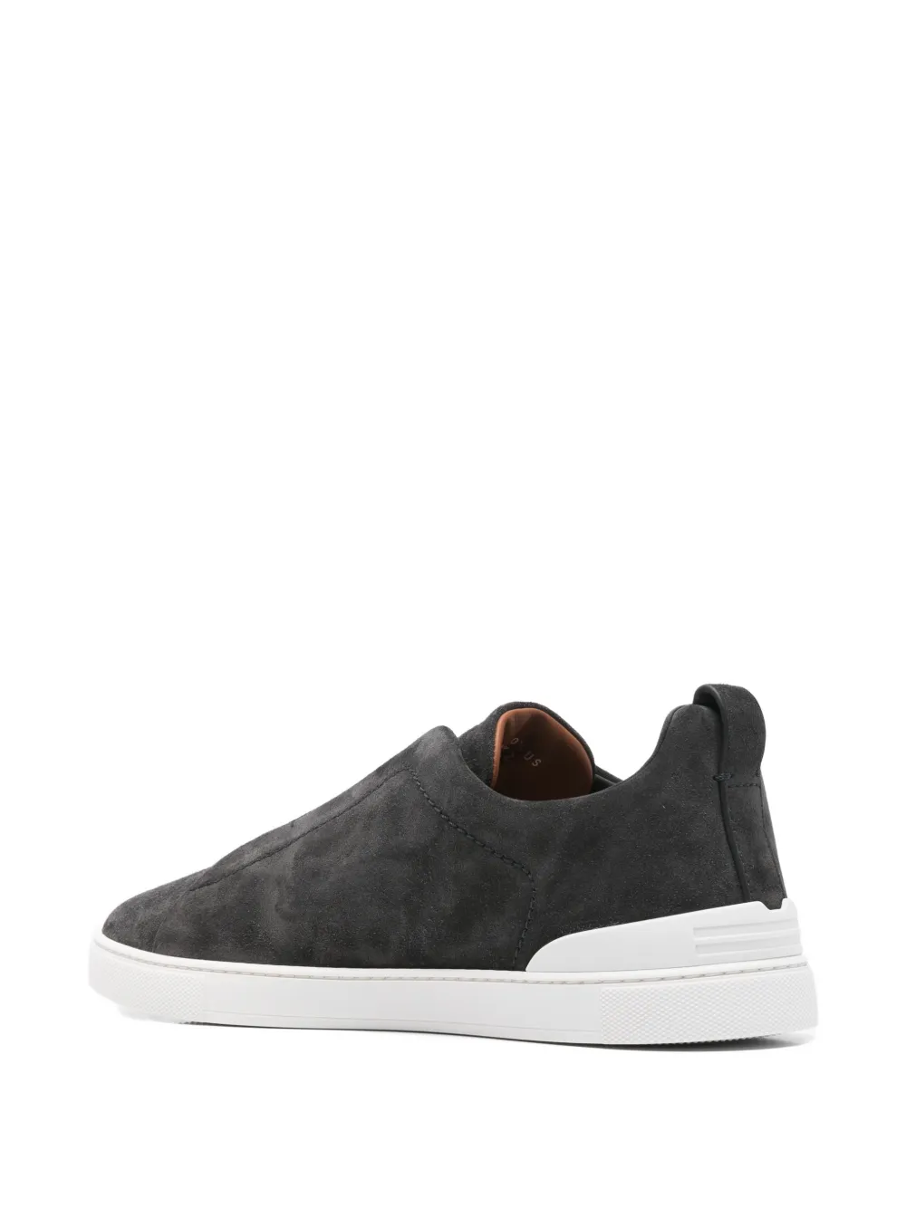 Zegna Triple Stitch slip-on sneakers Grijs