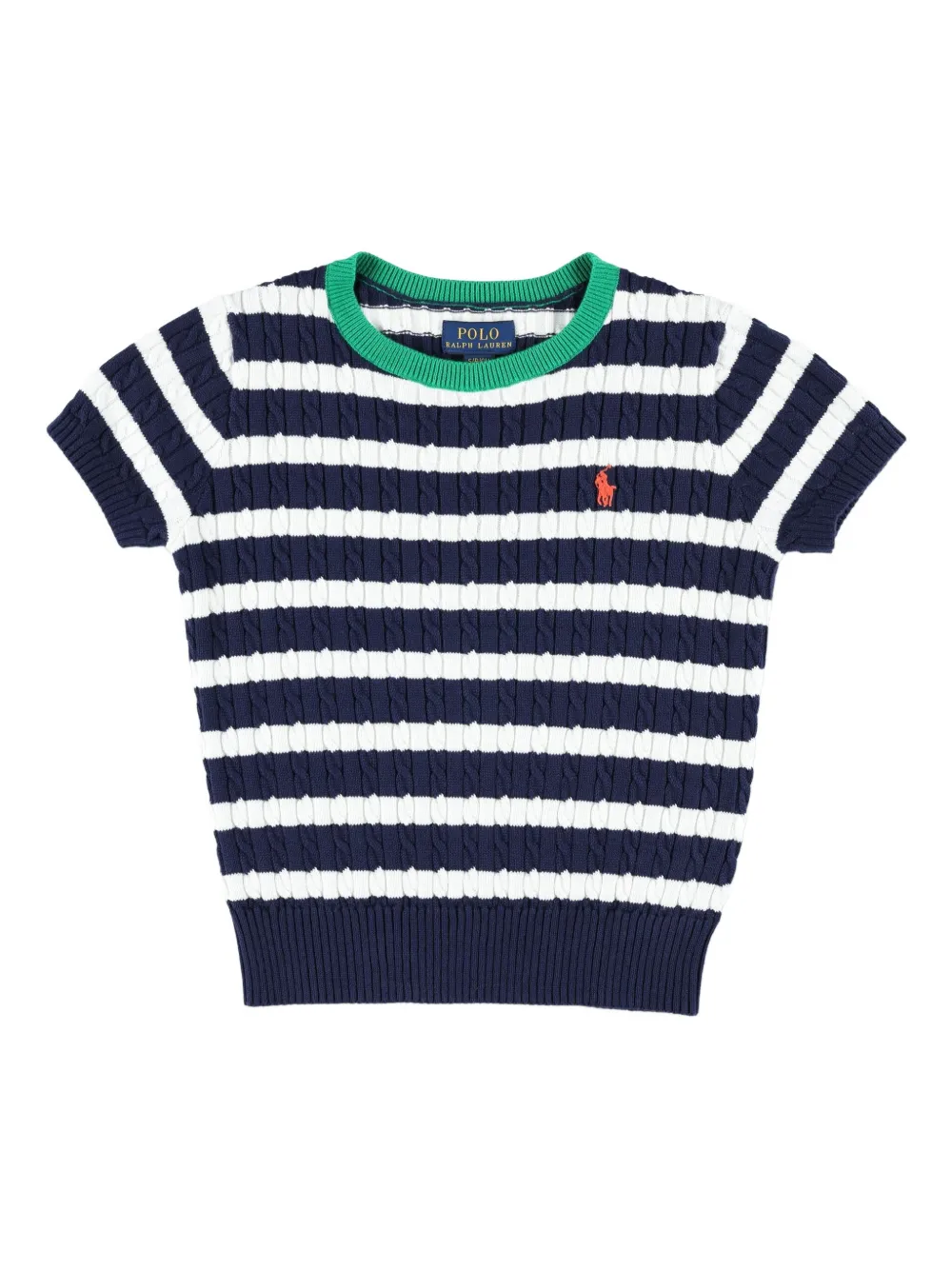 POLO RALPH LAUREN KIDS Gebreid rokset met strepen Blauw
