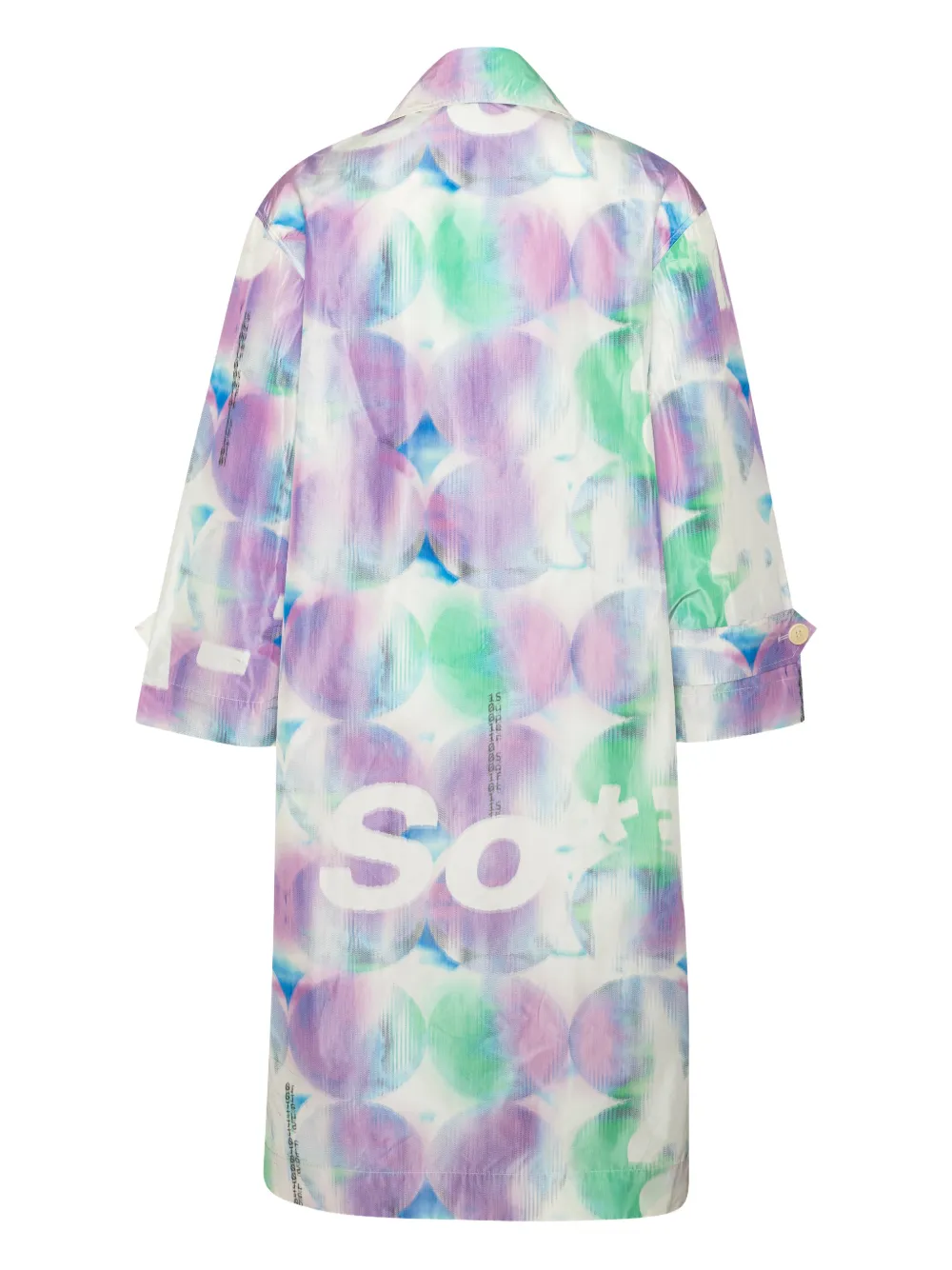  Henrik Vibskov Buttoned Patterned Coat - White 