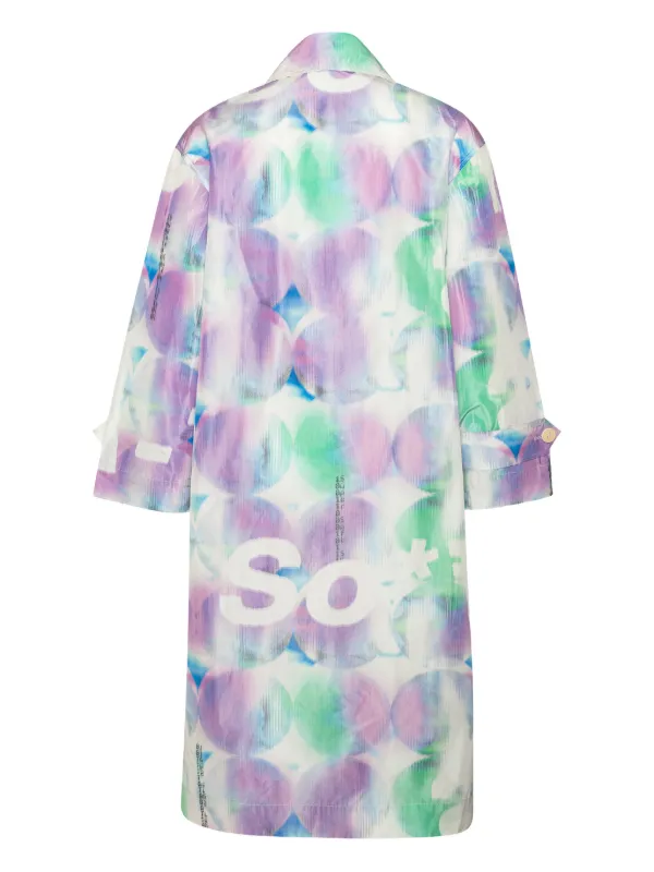 Henrik Vibskov Buttoned Patterned Coat | White | FARFETCH BH