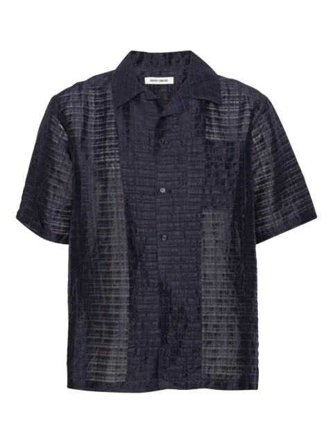 Henrik Vibskov Camicia a maniche corte a quadri