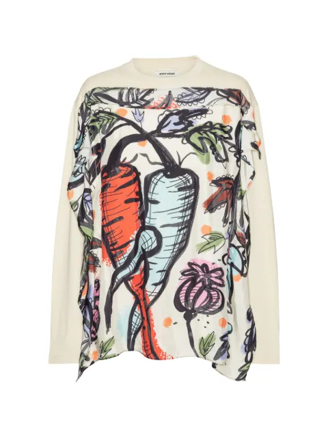 Henrik Vibskov long-sleeved graphic T-shirt