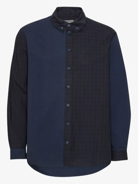 Henrik Vibskov camisa a cuadros con paneles