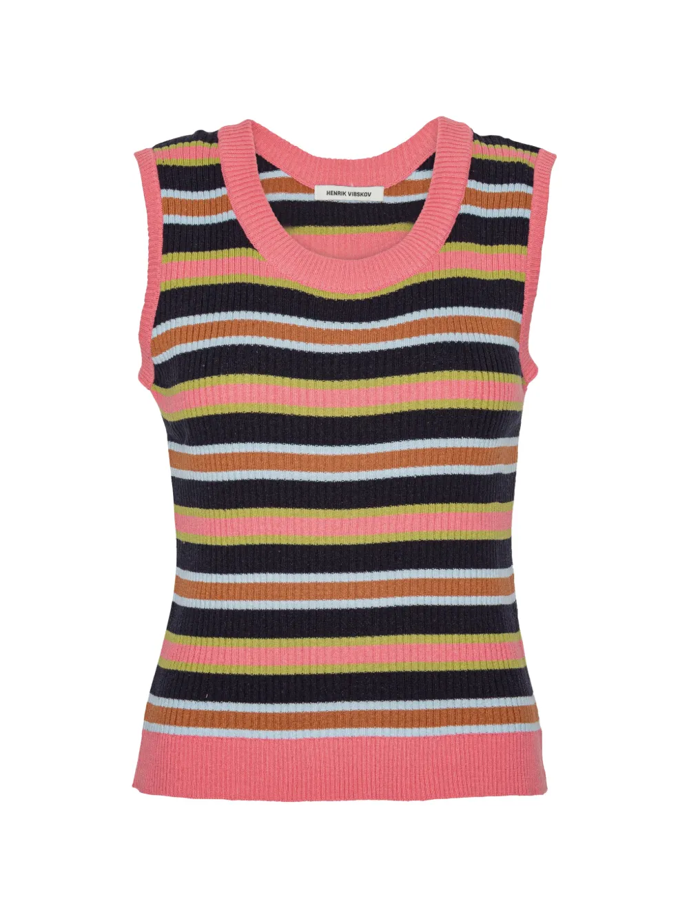 Henrik Vibskov striped knitted vest - Blu