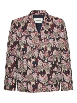 Henrik Vibskov graphic-print single-breasted Jacket | Blue