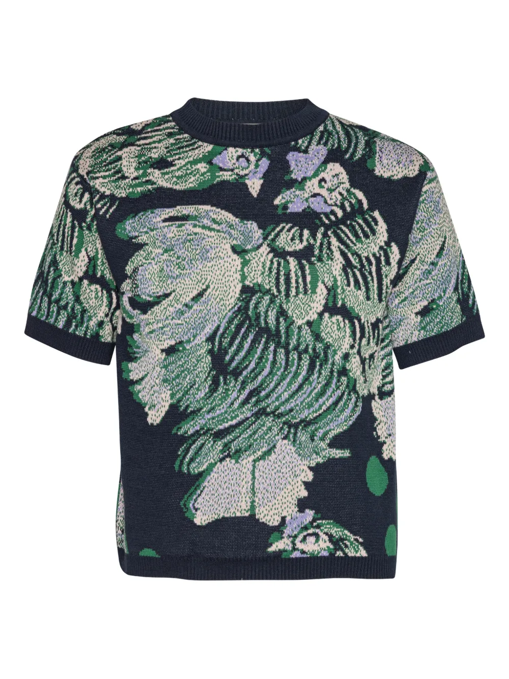 Henrik Vibskov chicken-motif short-sleeve T-shirt - Blu