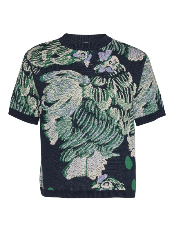 Henrik Vibskov chicken-motif short-sleeve T-shirt | Blue | FARFETCH