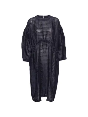 Robe Henrik Vibskov Stream Jersey - Noir - Manches 3/4 Évasées - Taille 40 - Neuf Avec Étiquette