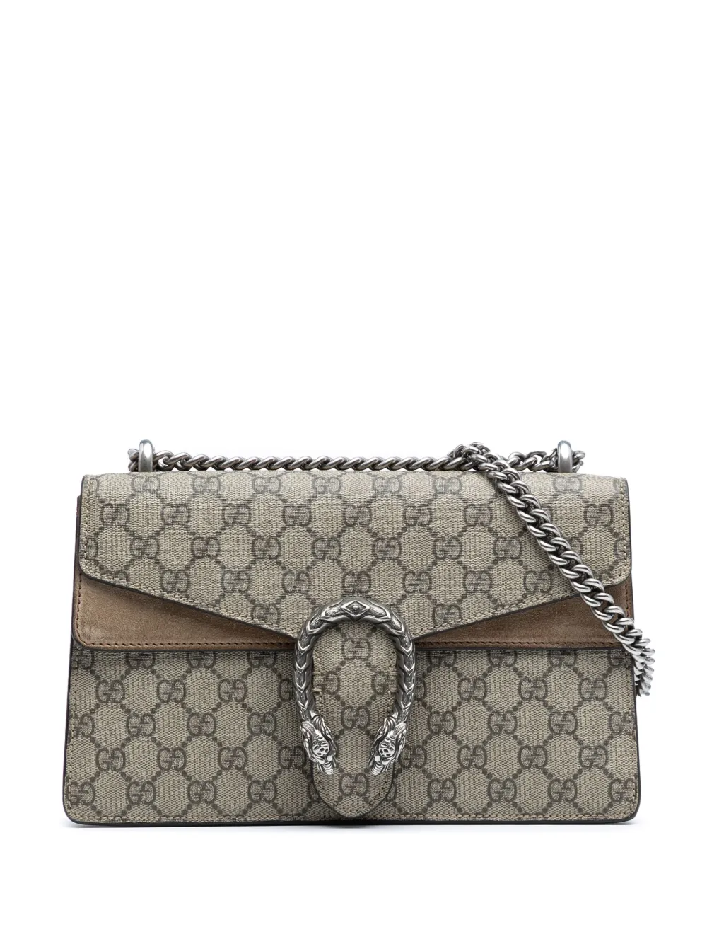 Gucci Pre-Owned 2016-2025 ミディアム GGスプリーム ディオニュソス ショルダーバッグ - ブラウン