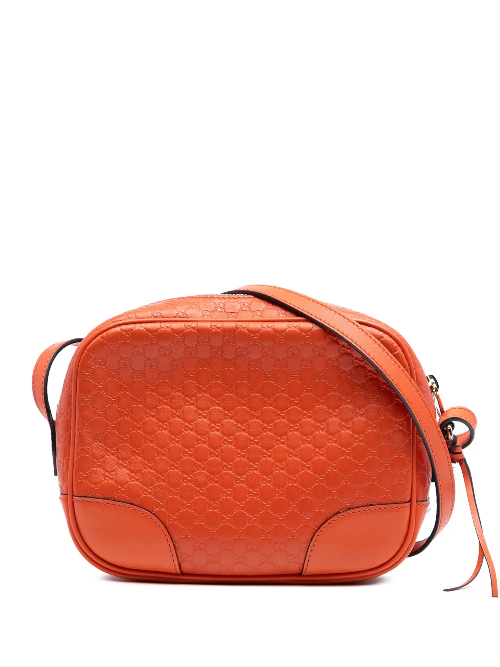 Gucci Pre-Owned 2016-2025 マイクログッチシマ ブリー ショルダーバッグ - オレンジ