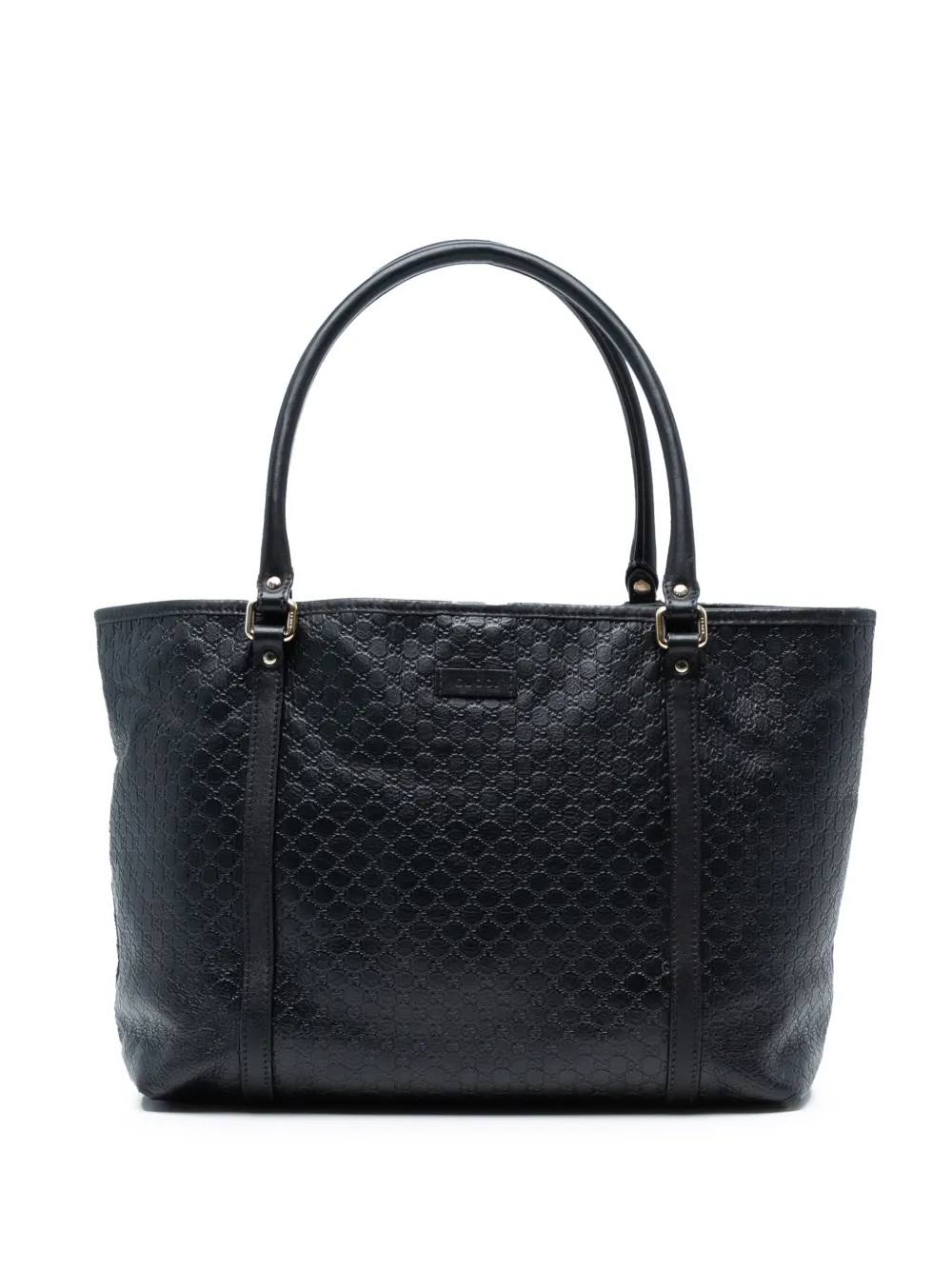 Gucci Pre-Owned 2016-2025 マイクログッチシマ ジョイ トートバッグ - ブラック Gucci Pre-Owned 2016-2025 マイクログッチシマ ジョイ トートバッグ - ブラック