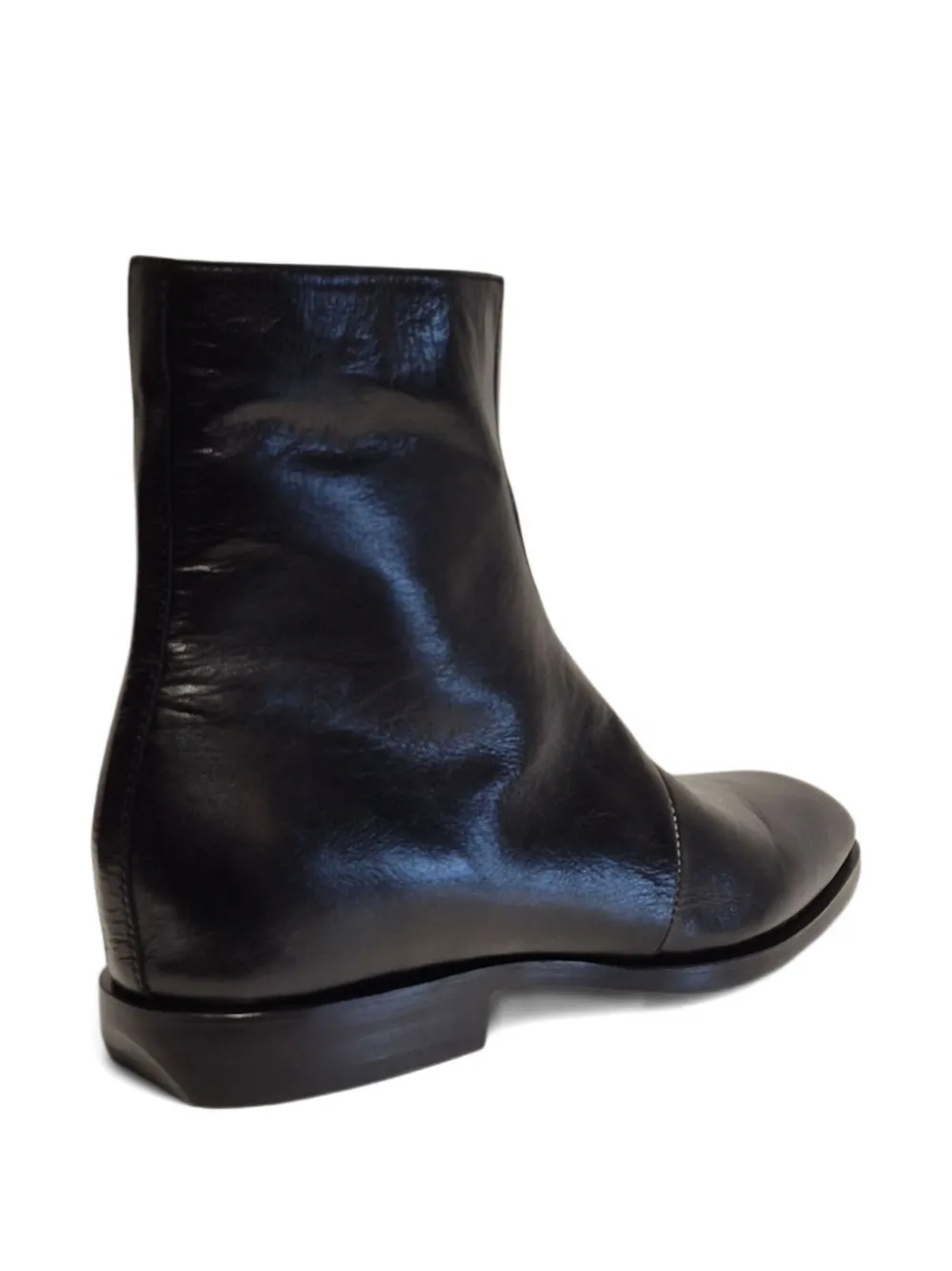 Henderson Baracco Leren enkellaarzen Zwart