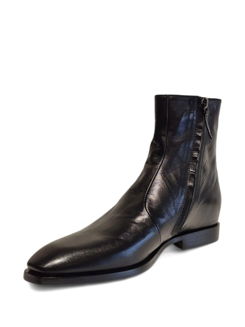 Henderson Baracco Leren enkellaarzen Zwart