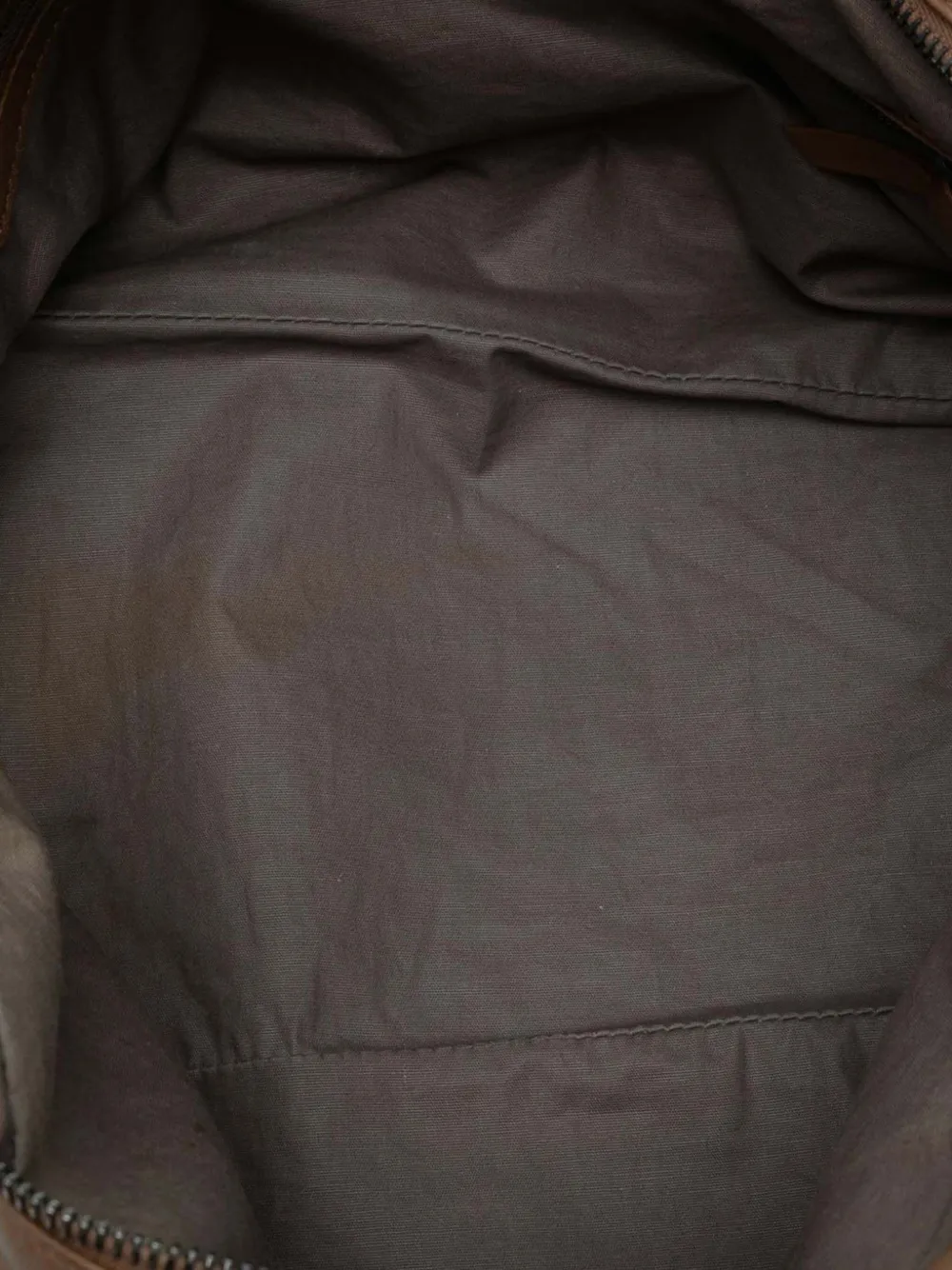 Pre-owned Bottega Veneta 2012-2025 Nappa Intrecciato Shoulder Bag In Brown